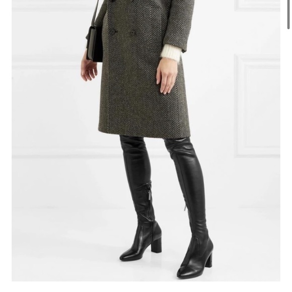 Authentic Saint Laurent Black Thigh High Leather - Picture 12 of 12